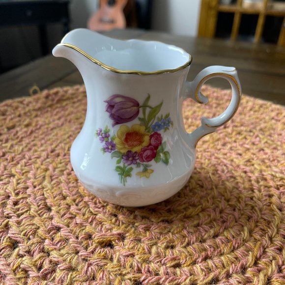 Antique Schumann Bavaria Floral Creamer - Picture 1 of 2